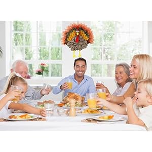 CYNOSA Thanksgiving Door Decorations Turkey Decor Turkey Wreath Thanksgiving Wreath for Front Door Turkey Decorations Fall Thanksgiving Door Hanger Gobble Gobble Sign Thanksgiving Decorations CYNOSA Thanksgiving Door Decorations Turkey Decor Turkey Wreath Thanksgiving Wreath for Front Door Turkey Decorations Fall Thanksgiving Door Hanger Gobble Gobble Sign Thanksgiving Decorations