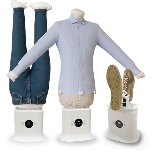 Automatic Ironing Machine 3.0, 3-in-1 Clothes Dryer & Iron for Shirts, Trousers, Dresses & More | Hands-Free Home Garment Care with Adjustable Time & Temperature | 1250W Fast Drying System