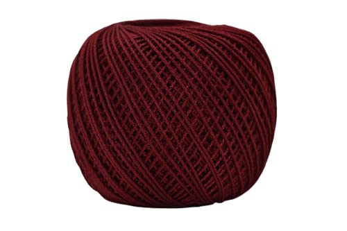 Image of Anchor Mercerised Premium Knitting Crochet Cotton Thread Yarn Balls for Knitting, Weaving, Embroidery and Craft Making Fast Color (Pack of 2 Rolls) (Shade no. 22)