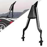 AUFER Motorcycle Rear Passenger Backrest Sissy Bar W/Back Rest Cushion Pad
