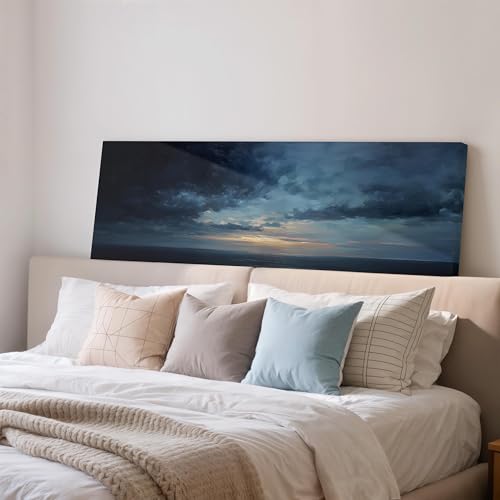 Toile panoramique au ciel mélancolique XINBAO tableau marin poétique grand format