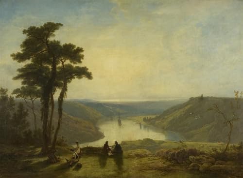 Cuadro de lienzo de 60x90cm con paisaje de Durdham Down por Baker Pyne para decoracion