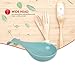 Home Basics Ceramic Spoon Rest (Turquoise)