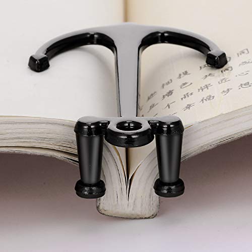 2 Pieces Bookmarks Creative Bookmark Metal Page Holder For Students Teachers Graduation Gifts School Office Supplies (Black) #TOP2