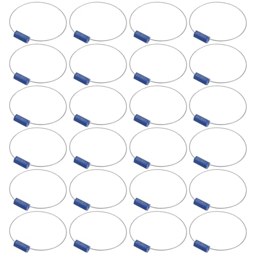 Scellés de sécurité numérotés en fil d'acier inoxydable autobloquants pour conteneur x100