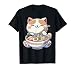 Ramen Cat Lover Gift Co. Kawaii Anime Japanese Kawaii Unisex-Adults & Kids T-Shirt