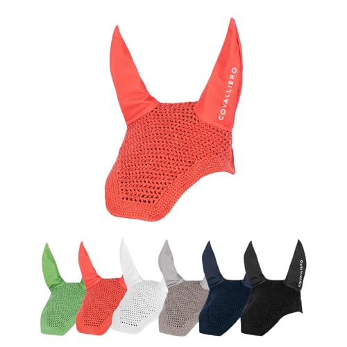 Covalliero - Fliegenhaube – Ohrenschutz für Pferde – elastische Fliegenohren