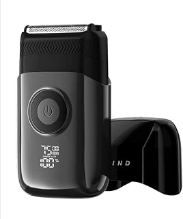 Electric Foil Shavers for Men with Dual Trim & Shave System | Upgraded Alloy Blade, IPX7 Wet & Dry, 2‑Speed, LED & USB‑C Fast Charge, Cordless & Portable for Travel & Facial Use