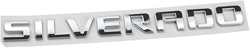 Miniatura 4 de 3 piezas de repuesto para placa de identificación Silverado, emblema 3D para 1500HD (cromado)