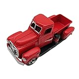 Perfecta para de los autos clásicos, esta decoración de camión vintage es para colocar en estanterías, repisas, bonitos regalos o regalo de año nuevo para niños.
