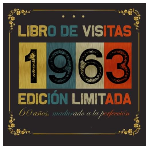 Feliz 60 Cumpleaños: Libro de Visitas 1963: 120 páginas con espacio para fotos y mensajes de invitados