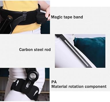 Exoskeleton Power Walking Aid for Limited Mobility - Adjustable Leg Lifting Assistance & Rotating Strength Training Device for Enhanced Walking Support (F M (Right Leg))