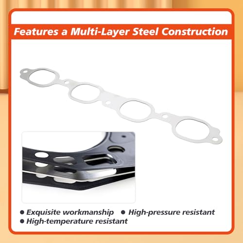 Mhrxusd Pair 12657093 Gen V Exhaust Manifold Header Gasket Compatible with GM LT Based V8 Engines 5.3L 6.2L LT1 LT4 L8T L82 L83 L84 L86 L87 L8B 2014-2023, Replacement for Cadillac for Chevy Gaskets by Mhrxusd - Image 5