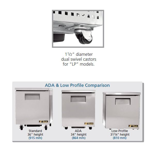Amazon.com: TRUE TUC-48-LP Undercounter Refrigerator - Two Door