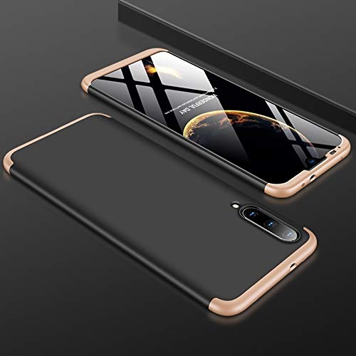 Couverture de téléphone Xiaomi Mi A3 finition premium or et noir coque rigide de rechange