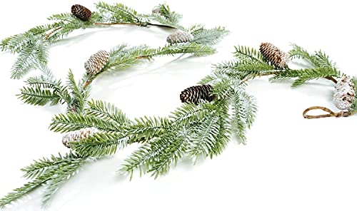 CraftMore Whitewashed Pine Garland 6'