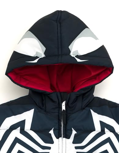 Image of Marvel Hooded Zip-Up Puffer Jacket Toddler to Big Kid
