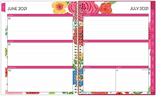 Blue Sky 2021-2022 Academic Year Weekly & Monthly Planner, 8.5" x 11", Flexible Cover, Wirebound, Mahalo (100149-A22)