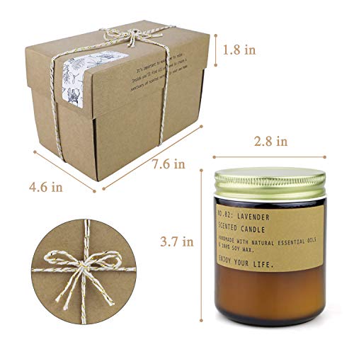 image for TOFU Scented Aromatherapy Candles for Home, Long Burning Jar Soy Candl