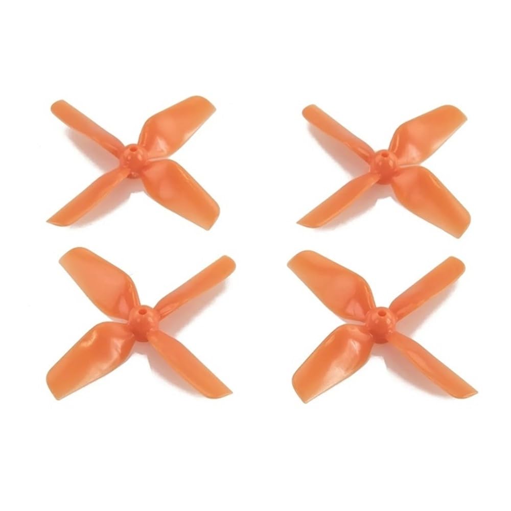 Hélices de 4 palas 40mm 1,6 pulgadas compatibles con mini drones FPV naranja 2