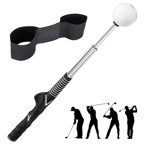 AVAKKER Golf Trainingshilfen, Golf Schwungtrainer & Armband für Haltungskorrektur und Schwungtraining, Golf Swing Trainer Set für bessere Golftechnik,...