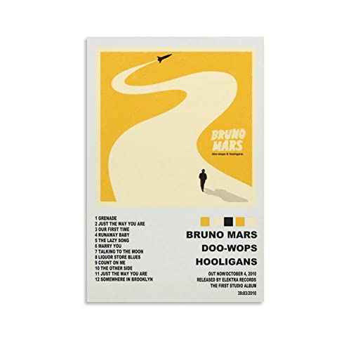Bruno Mars Doo-Wops & Hooligans Canvas Art Poster And Wall Art Picture Print Modern Family Bedroom Decor Posters Unframe-style12x18inch(30x45cm)