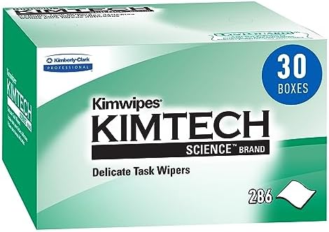 Kimtech Science™ Kimwipes® Delicate Task Wipes (34120), Pop-Up Box, White (286 Sheets/Box, 30 Boxes/Case, 8,580 Sheets/Case)