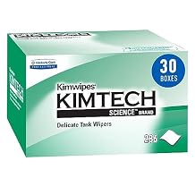Kimtech ScienceTM Kimwipes Delicate Task Wipes 34120, Pop-Up Box, White 286 Sheets/Box, 30 Boxes/Case, 8,580 Sheets/Case
