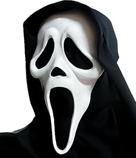 Halloween Mask Halloween Ghost Head Face Mask Novelty Scary Skull Full Head Masque for Masquerade Carnival Fancy Cosplay Party Halloween Decoration