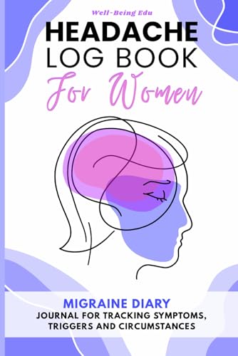 Headache Log Book for Women: Migraine Diary - Journal for Tracking Symptoms, Triggers and Circumstances - 52 Tracking Sheets with Menstrual Cycle ... Types Description, Tips and Annual Calendar