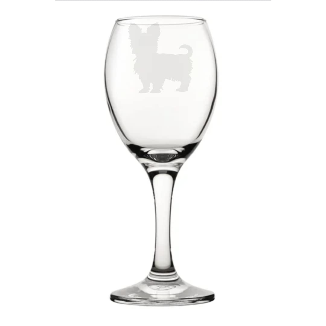 Yorkshire Terrier Engraved Wine Glass, Dog, Gift for Women, Gift for men