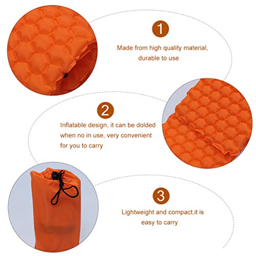 Tapete de dormir inflável impermeável para viagens da Besportble, tapete para acampamento, tenda, ta