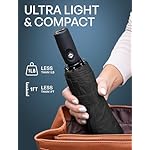 REPEL Windproof Travel Umbrella - Compact & Withstands Winds up to 85MPH , Strongest Premium Auto Folding Umbrella for Rain and Sun - Durable, Light & Portable for Women & Men , Fits Backpack & Cars - Image 4