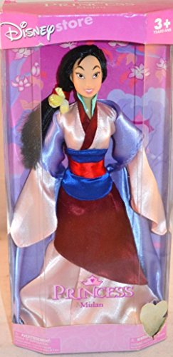 Boneca de princesa MULAN da loja Disney 2001 em rosa