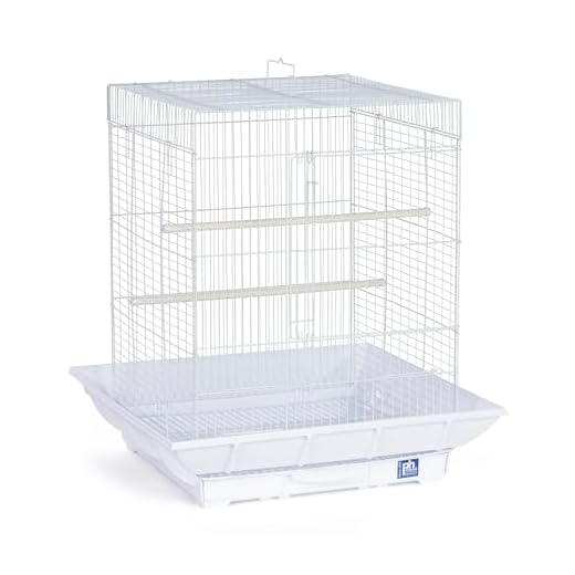 Prevue Hendryx SP850W/W Clean Life Cockatiel Cage, White,1/2"