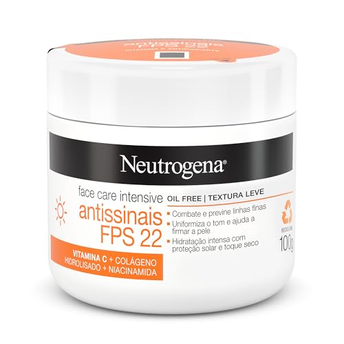 Neutrogena Hidratante Facial Antissinais Face Care Intensive FPS 22, 100g