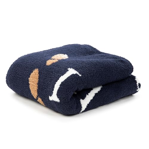 Image of Jay Franco Plush Throw Blanket - Soft & Fuzzy 50x60 Inch Throw for Couch or Bed - Cozy Home Decor for Living Room & Bedroom, Dark Blue - Harry Potter