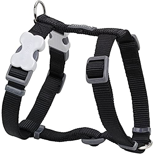 Red Dingo Nylon Hundegeschirr, schwarz, M (DH-ZZ-BB-20)
