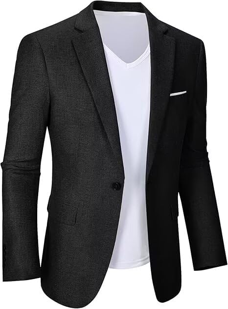 Wehilion Mens Casual Blazer Jacket Lightweight Sports Coat Suit Jacket for Summer Daily Business Wedding Party Travel - Image 2