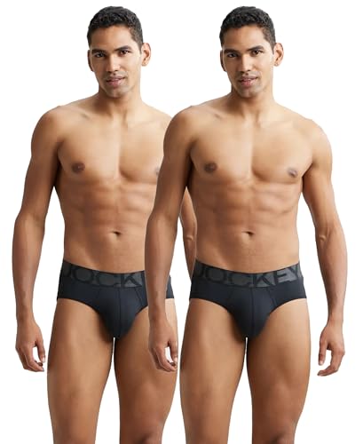 Image of Jockey IC27 Men Tactel Microfiber Elastane Stretch Solid Brief (Pack of 2)