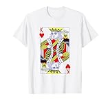 King Of Hearts Royal Flush Costume Halloween Playing Cards T-Shirt