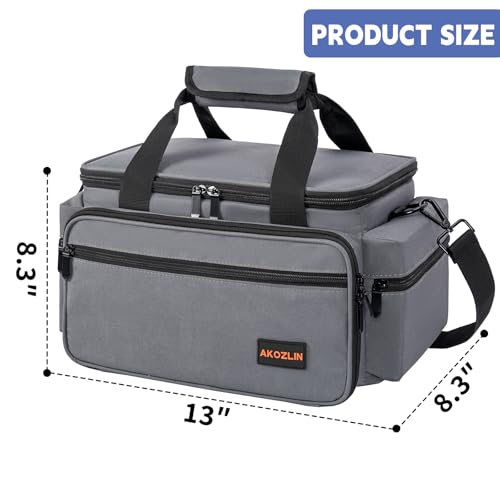Image of AKOZLIN Cable File Bag with Dividers for Sound Instrument Accessories