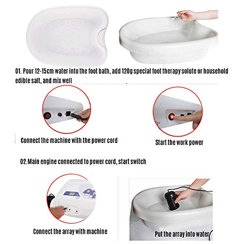 Máquina Detox Ion Spa para Pies Dual con Pantalla LCD miniatura 4