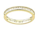 Old English Jewellers 9ct Yellow Gold 1.00ct Baguette Full Eternity Ring size J K L M N O P Q R S (M)