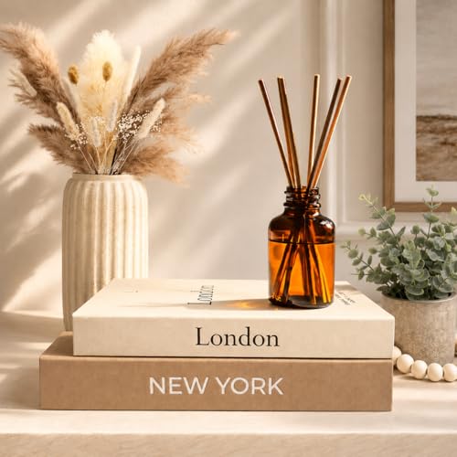 Image of Faux Book Storage Box Set - Decorative Faux Books with Hidden Storage for Coffee Table Decor, Bookshelf or Mantle - Linen Decorative Boxes (Set of 2) - Aesthetic Book Decor for Home