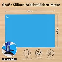 SUPER KITCHEN Rutschfeste Backunterlage Backmatte Silikon Unterlage Groß – Ansicht 2