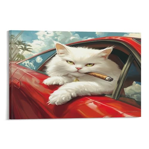 Affiche chat persan déco murale pour embellir l'ambiance chaleureuse de votre couloir