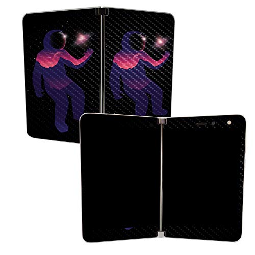 Image of MIGHTY SKINS MightySkins Carbon Fiber Skin for Microsoft Surface Duo - Astronaut | Protective, Durable Textured Carbon Fiber Finish | Easy to Apply, Remove, and Change Styles | Made in The USA