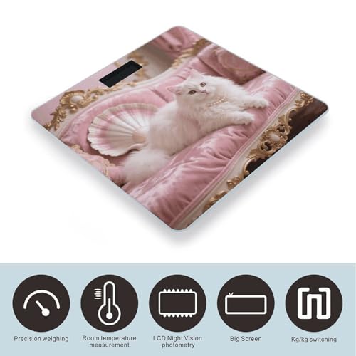 Balanza digital Persian Cat para baño 400 lb miniatura 3