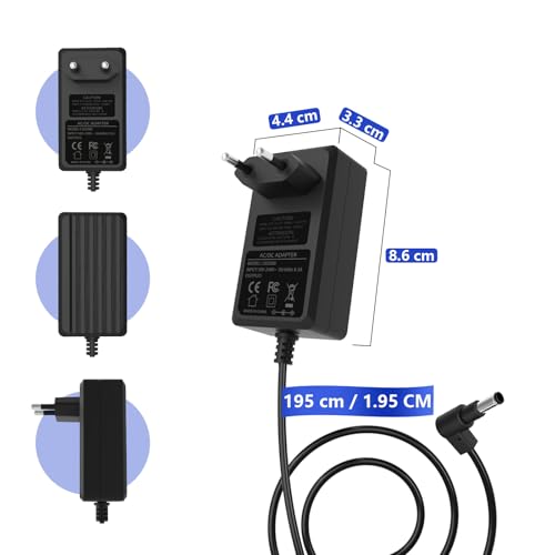 12V 2M ladegerät Netzteil kompatibel mit Makita Baustellen DMR 115 / DMR 114 Ladekabel, Ersatz für Original Steckernetzteil SE00000679 DAB Akku